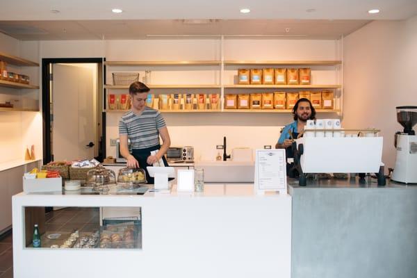 The storefront, located within the SQ5 lobby.