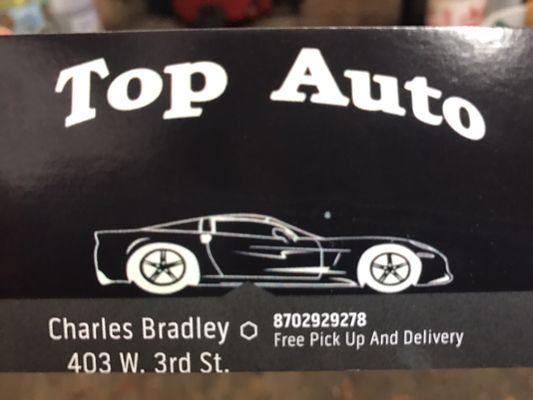 Business cards. They are located at the corner of Atwood's beside Ant House Furniture and Appliance.