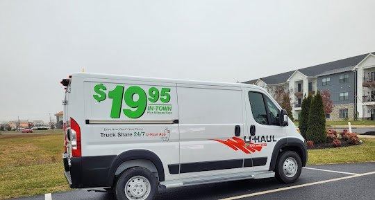19.95 per day for cargo van rental.