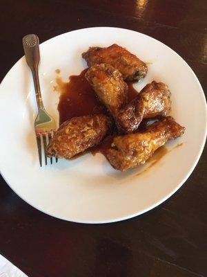 Angry Chicken Wings with Tamarind sauce, really good as well