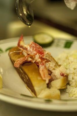 The scrumptious JOE Roll stuffed with fresh Maine Lobster.