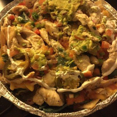 It had a lot of guacamole, it was just stuck to the top on the lid