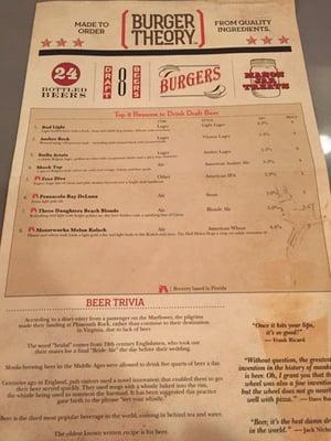 Page 1 of the menu