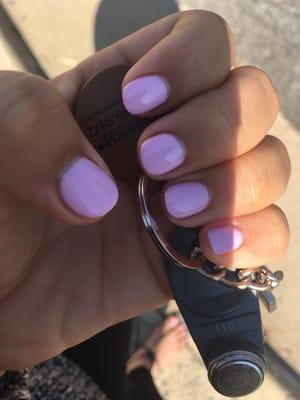 Gel mani by Evan (pronounced Yvonne).