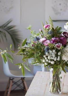 Hand-tied or base floral arrangements.
