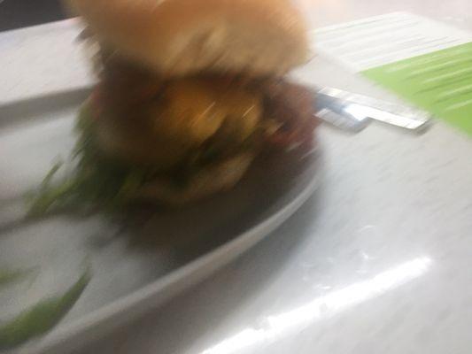 Sorry Our Burger. Fuzzy picture great taste with real bacon