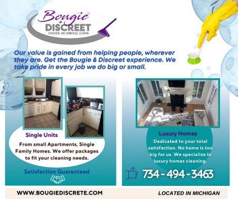 Bougie Discreet cleaning