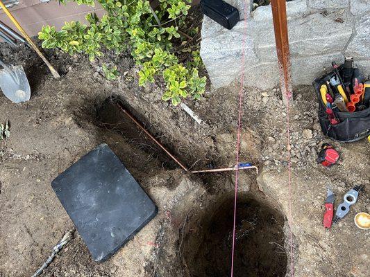 This it the after result after we redid the main water line leading into the house.