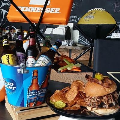 Great Tasty Food and Build your own Craft Beer Buck for Happy Hour Every Day Monday -Sunday or Football!
