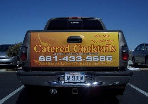 Rear tailgate wrap for Catered Cocktails
