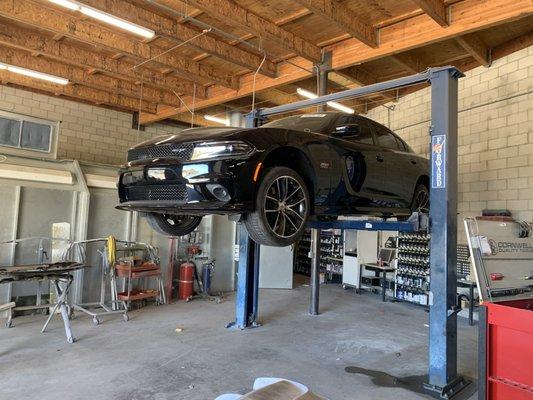 Working on a 2018 Charger.