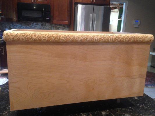 wood planter made of marine plywood for your garden patio living room -on whells