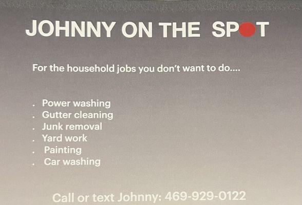 Johnny On The Spot