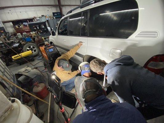 Mike and Roscoe explain the issue and their plan of attack.