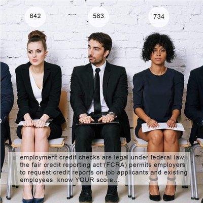 Don't let your credit score stop you from having a great career! We can help.