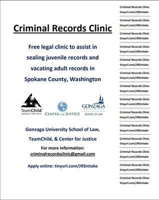 Free Juvenile Record Sealing Clinic