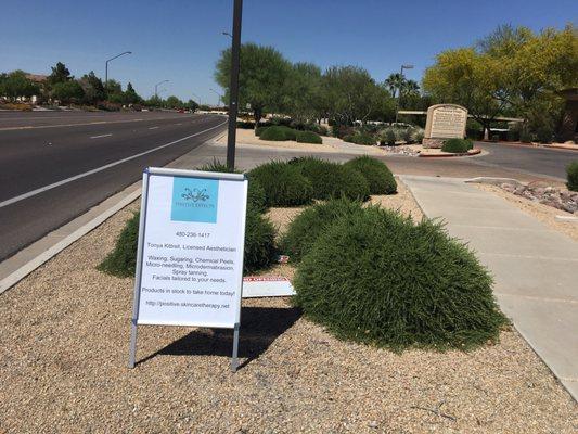 My sign is out close to Lindsay Road when I am in office.