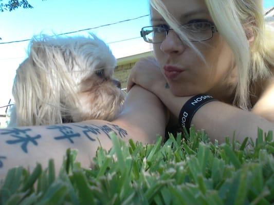 Bella and zI Z on a nice summer day!