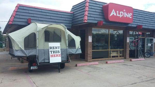 Camping rentals available. Online or in shote