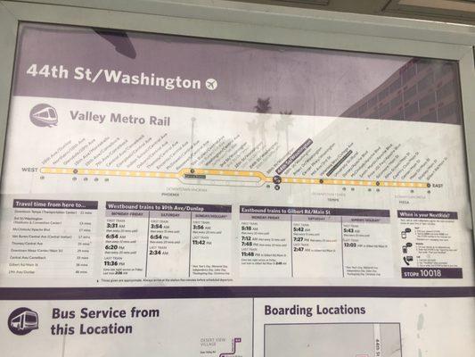 Valley Metro Light Rail - 44th Street Station