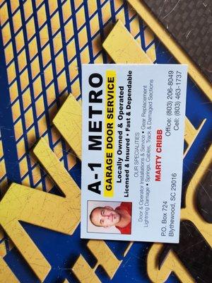 A-1 Metro Garage Door Service