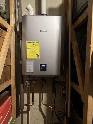 Rinnai Tankless hot water system