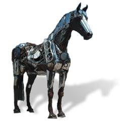 That's the famous Matilda, the junk horse. You can play ispy forever. Each time you visit her you will find something new.