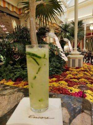 Cucumber and ginger mojito.