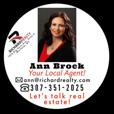 Ann Brock - Your Local Agent
Worland, Ten Sleep, & Surrounding Areas