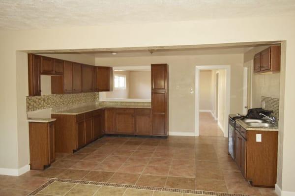 Updated kitchen on 10152 Suez before applicances. How does it compare to the original?