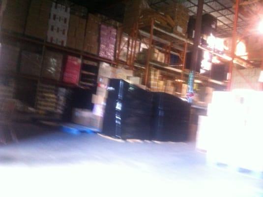 The shipping storage.