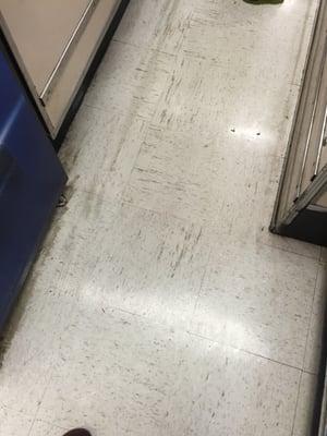 Floors have seen cleaner days.