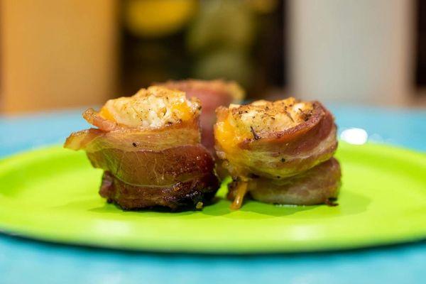 Mini Me pork shots. Available on Mondays