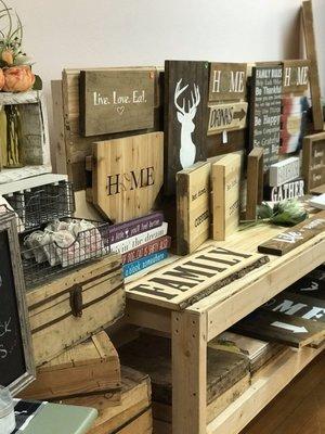 Home decor and gifts.
