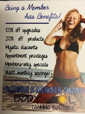 Membership has it's privileges, become a member today!