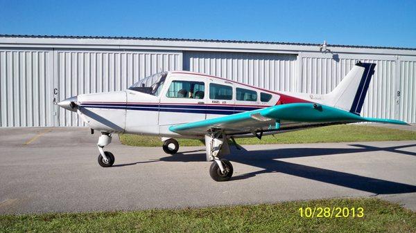 Our airplane is a Beechcraft Sierra a tough versatile flying machine. Safety and readiness to fly is our primary mission.