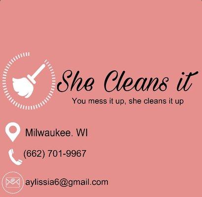 She Cleans It