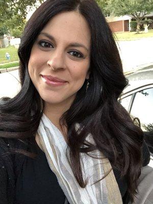 Beachy waves hair style by Alyssa at Cherry Blow Dry Bar in Cypress, Tx.