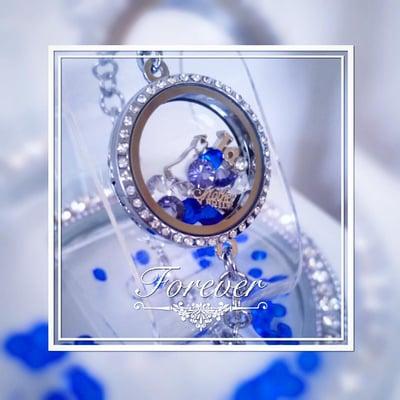 Memory lockets, floating charms, custom made key chains.