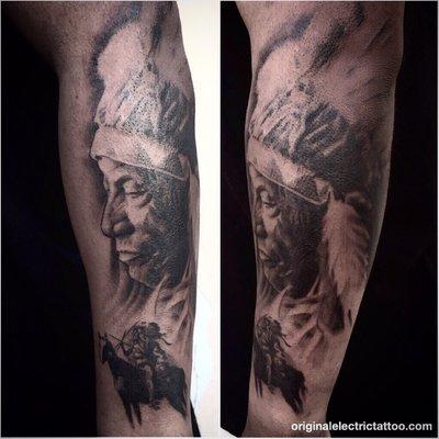 Native American half sleeve