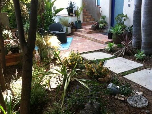 One of many outdoor areas