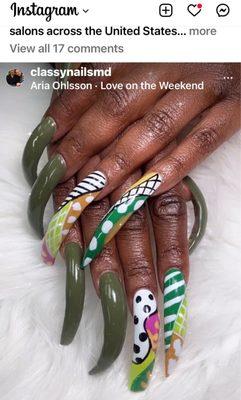 My beautiful nails Lisa does a great job in maintaining my nails and keeping them strong and healthy!