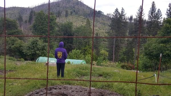 Rocking my new hoodie after work