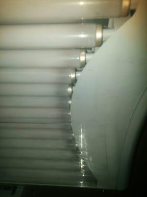 Burning at ends indicate these bulbs are past-due to be changed.