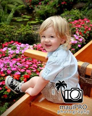 While on vacation, take the time to get a memorable photo of your little ones.