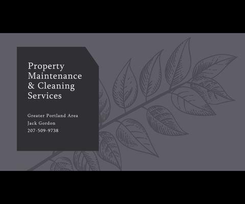 Property Maintenance & Cleaning services