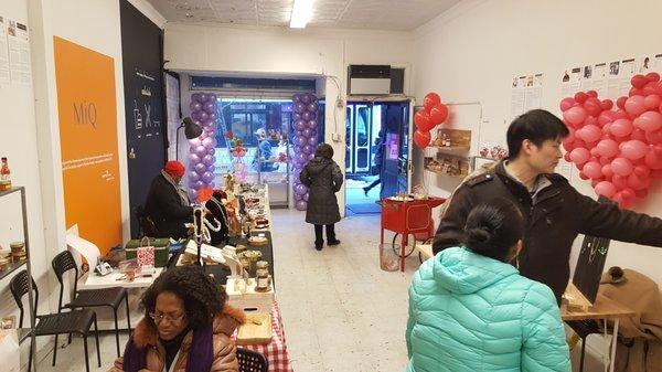 Photo from MiQ Valentne's Day pop-up 2017