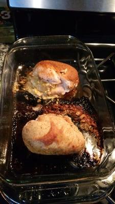 Stuffed chicken breast prepared by Ole Timey