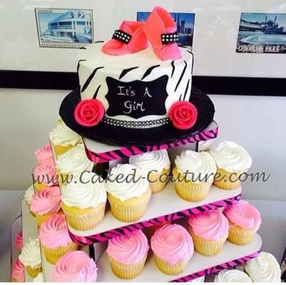 Not everyone wants a big cake... Here is a cute cupcake idea.