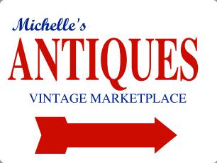 Follow the arrow to Michelle's Antiques Vintage Marketplace